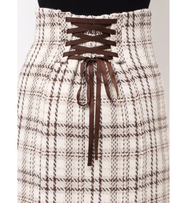 MERCURYDUO「オリジナルロービングチェックマーメイドスカート」|スカート|