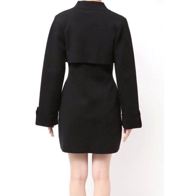 MERCURYDUO「ニットジャケットミニワンピース」|ワンピース|