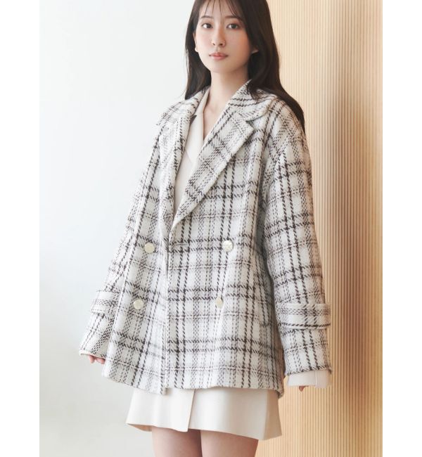 MERCURYDUO「ニットジャケットミニワンピース」|ワンピース|