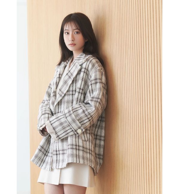 MERCURYDUO「ニットジャケットミニワンピース」|ワンピース|