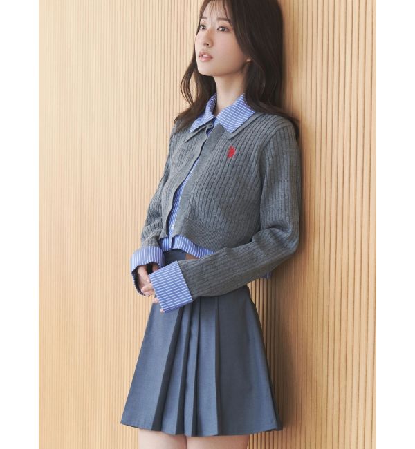 MERCURYDUO「U.S. POLO ASSN.別注アシメプリーツスカパン」|スカート|