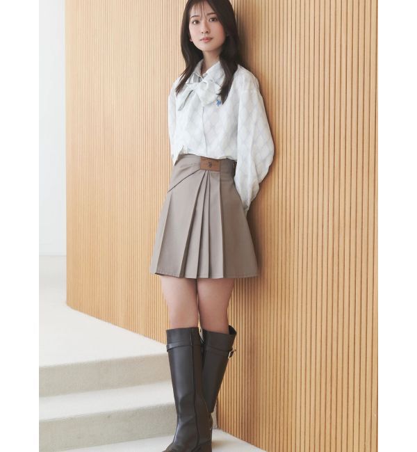 MERCURYDUO「U.S. POLO ASSN.別注アシメプリーツスカパン」|スカート|
