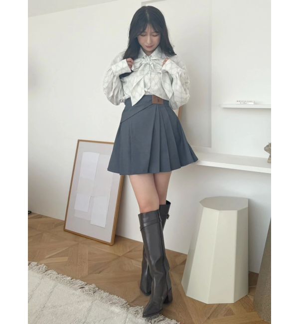 MERCURYDUO「U.S. POLO ASSN.別注アシメプリーツスカパン」|スカート|