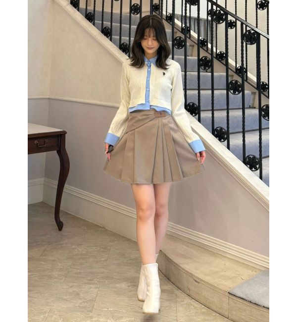MERCURYDUO「U.S. POLO ASSN.別注アシメプリーツスカパン」|スカート|