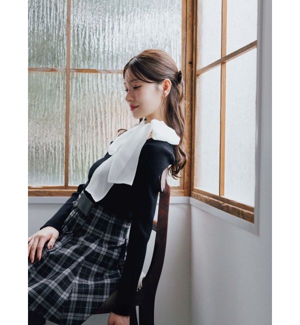 MERCURYDUO「U.S. POLO ASSN.別注アシメプリーツスカパン」|スカート|