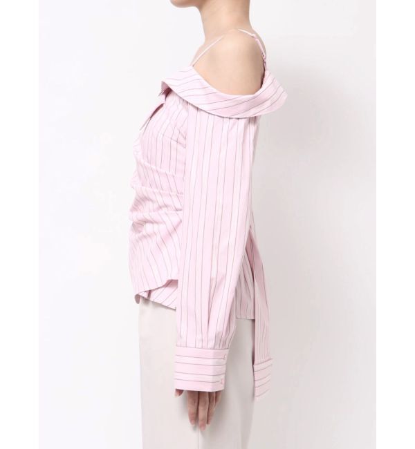 MERCURYDUO「アシメツイストシャツ」|シャツ・ブラウス|