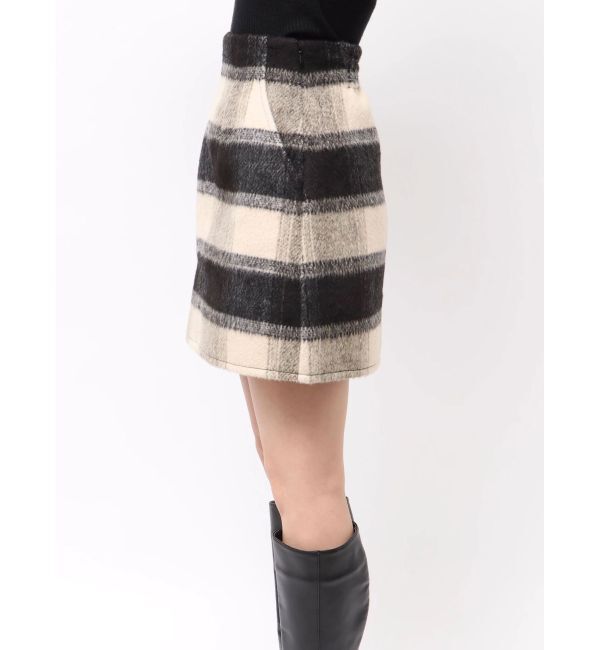 MERCURYDUO「シャギーチェックミニスカート」|スカート|
