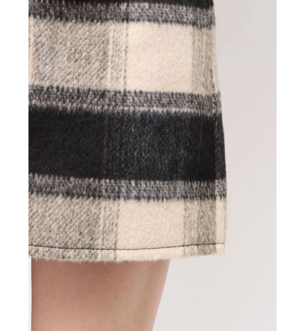 MERCURYDUO「シャギーチェックミニスカート」|スカート|
