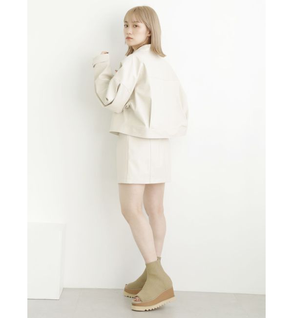 MURUA「デザインウエッジソックブーツ」|ショートブーツ|