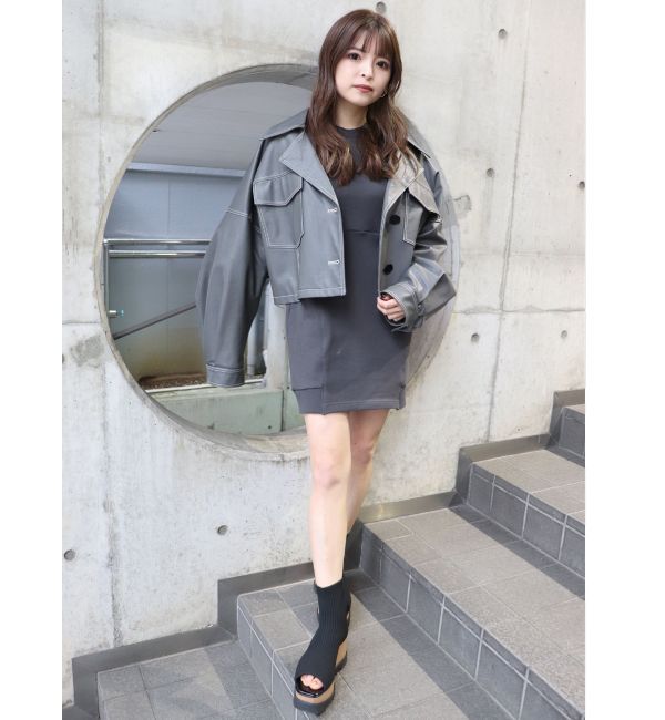 MURUA「デザインウエッジソックブーツ」|ショートブーツ|