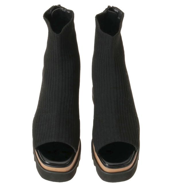 MURUA「デザインウエッジソックブーツ」|ショートブーツ|