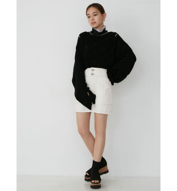 MURUA「デザインウエッジソックブーツ」|ショートブーツ|