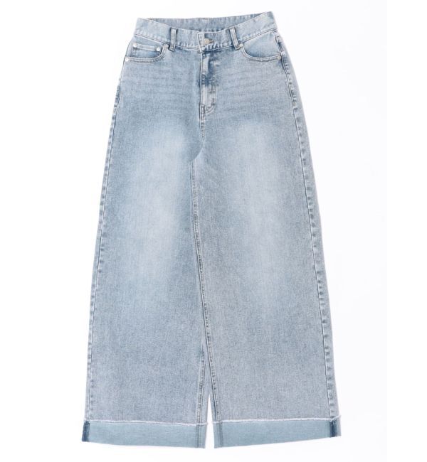 MURUA「ターンアップカットオフデニム」|デニム|ブルー