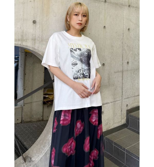 MURUA「ニュアンスフラワープリントスカート」|スカート|