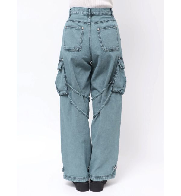 MURUA「ストリングデニムカーゴパンツ」|デニム|