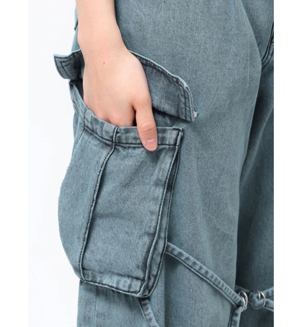 MURUA「ストリングデニムカーゴパンツ」|デニム|