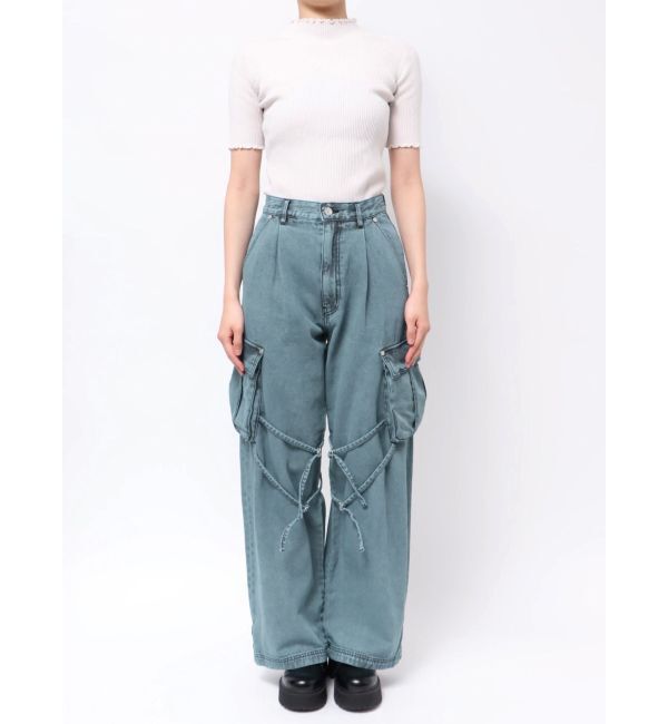 MURUA「ストリングデニムカーゴパンツ」|デニム|