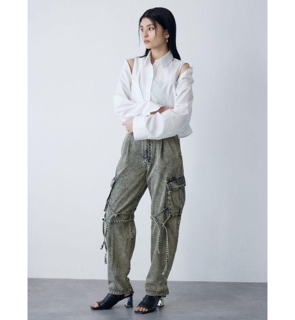 MURUA「ストリングデニムカーゴパンツ」|デニム|