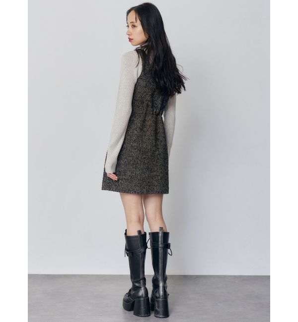 MURUA「フロントレースアップミニワンピース」|ワンピース|