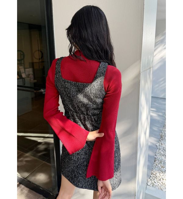 MURUA「フロントレースアップミニワンピース」|ワンピース|