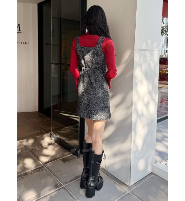 MURUA「フロントレースアップミニワンピース」|ワンピース|