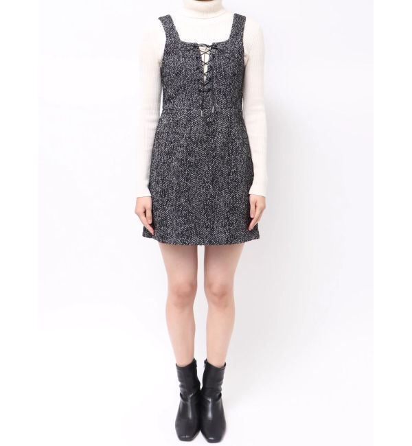 MURUA「フロントレースアップミニワンピース」|ワンピース|