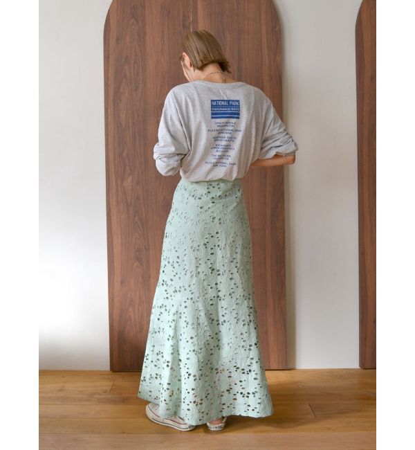 Ungrid「カットワークレーススカート」|スカート|