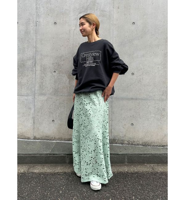 Ungrid「カットワークレーススカート」|スカート|