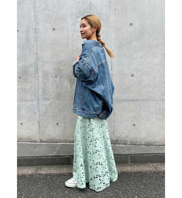 Ungrid「カットワークレーススカート」|スカート|