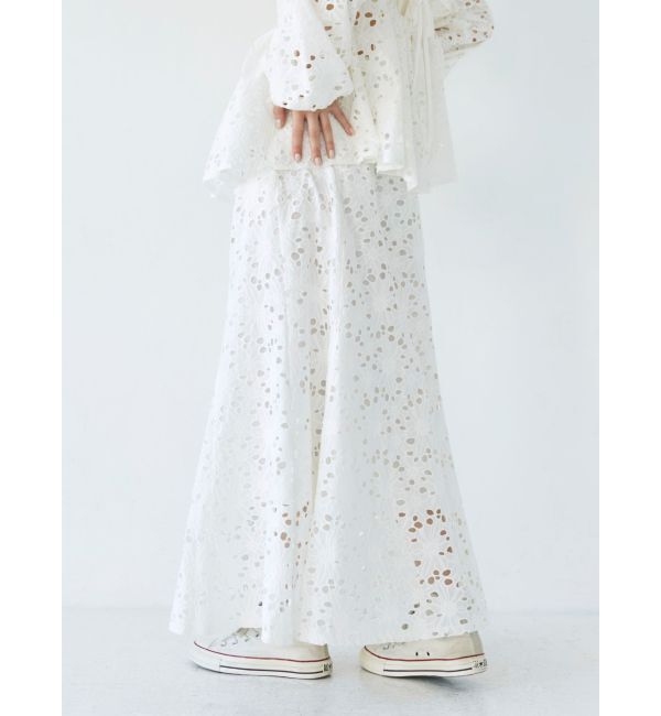 Ungrid「カットワークレーススカート」|スカート|