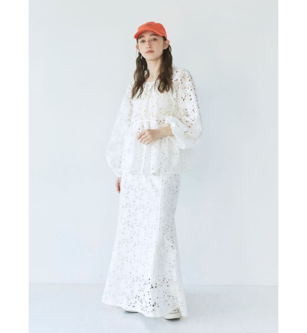 Ungrid「カットワークレーススカート」|スカート|