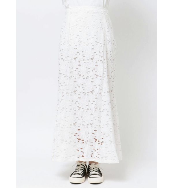 Ungrid「カットワークレーススカート」|スカート|