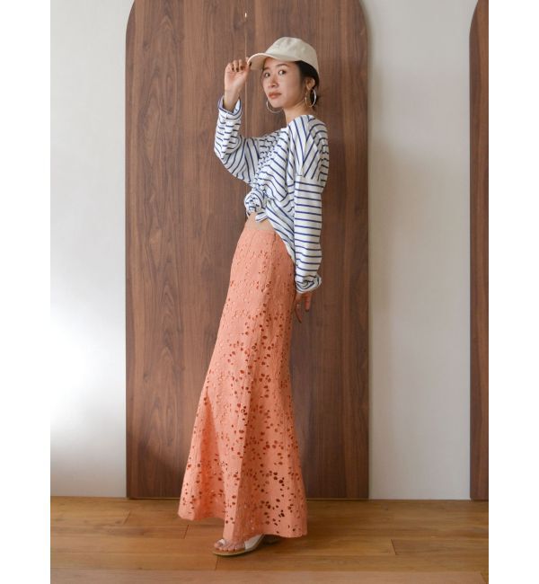 Ungrid「カットワークレーススカート」|スカート|