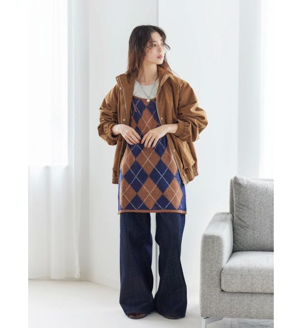 Ungrid「フェイクスウェードブルゾン」|ブルゾン・スタジャン|