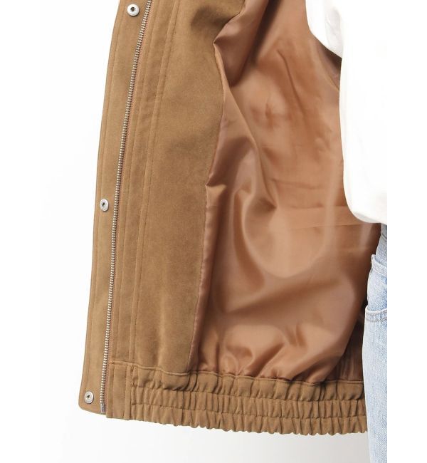 Ungrid「フェイクスウェードブルゾン」|ブルゾン・スタジャン|