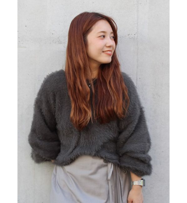 Ungrid「2wayデザインシャギーニット」|ニット・セーター|チャコールグレー