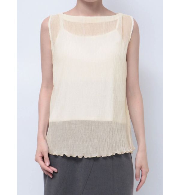 LAGUNAMOON「ワッシャーボートネックブラウス」|シャツ・ブラウス|