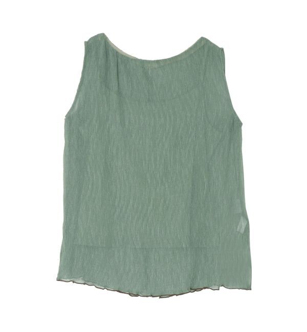 LAGUNAMOON「ワッシャーボートネックブラウス」|シャツ・ブラウス|ミントグリーン