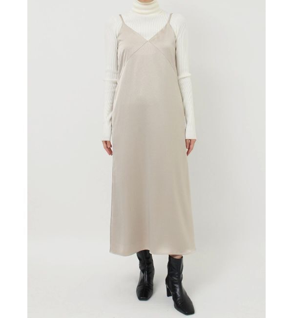 LAGUNAMOON「ハンマーサテンキャミワンピース」|ワンピース|