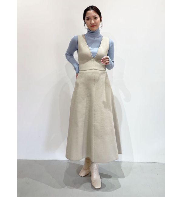 LAGUNAMOON「フォルムラインニットジャンパースカート」|ジャンパースカート|