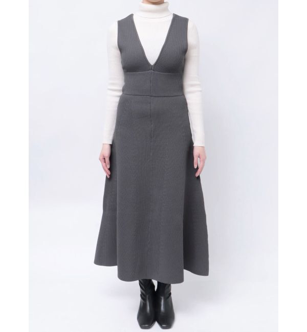 LAGUNAMOON「フォルムラインニットジャンパースカート」|ジャンパースカート|