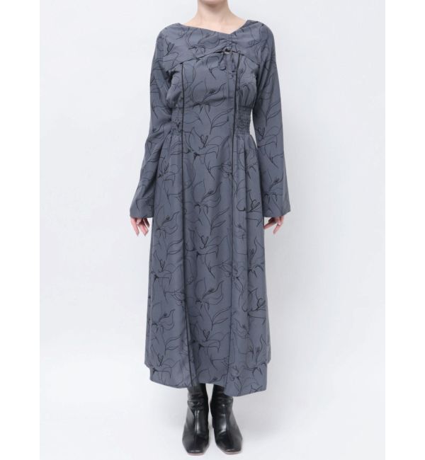 LAGUNAMOON「ドローイングフラワーワンピース」|ワンピース|