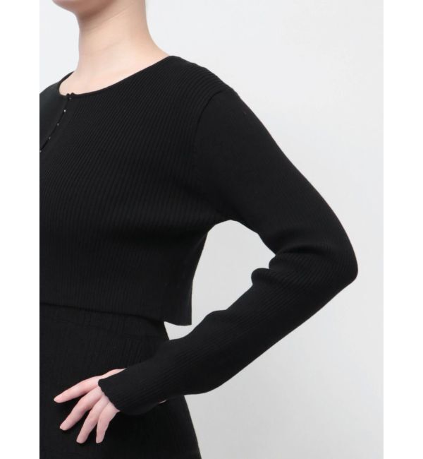 LAGUNAMOON「カーデセットパターンニットワンピース」|ワンピース|