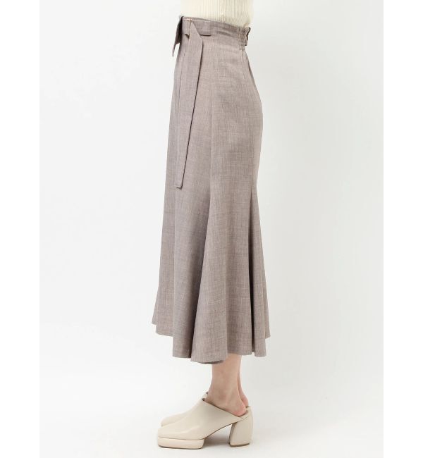 LAGUNAMOON「アシンメトリーウエストラペルスカート」|スカート|