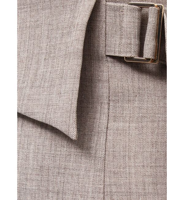 LAGUNAMOON「アシンメトリーウエストラペルスカート」|スカート|