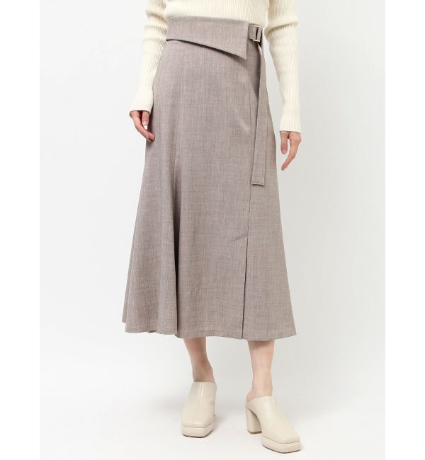 LAGUNAMOON「アシンメトリーウエストラペルスカート」|スカート|