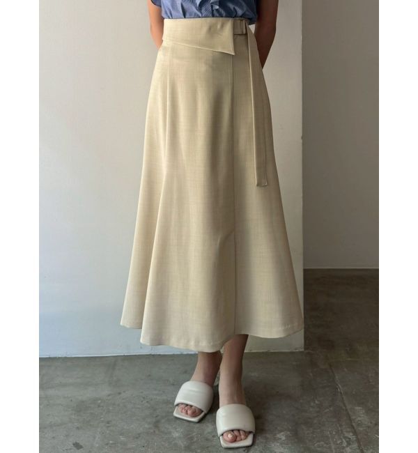 LAGUNAMOON「アシンメトリーウエストラペルスカート」|スカート|