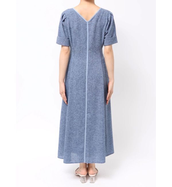 LAGUNAMOON「フロントジップVネックフレアワンピース」|ワンピース|