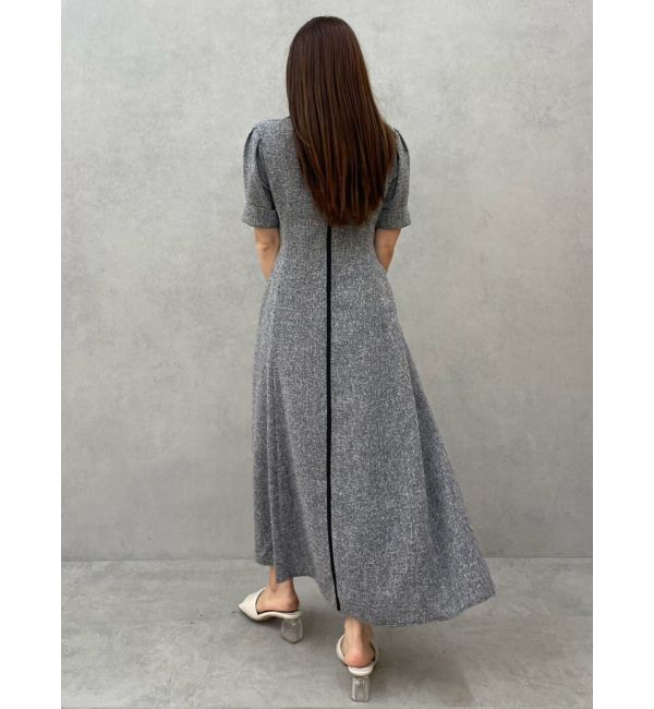 LAGUNAMOON「フロントジップVネックフレアワンピース」|ワンピース|