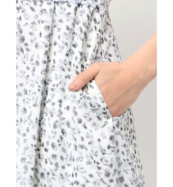 LAGUNAMOON「スモールフラワーパターンVネックワンピース」|ワンピース|